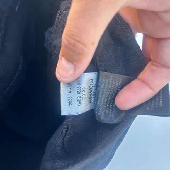 GRLFRND Morgan High Rise Pleated Wide Leg Trousers Jeans Low Black Soho 26 - Picture 12 of 15